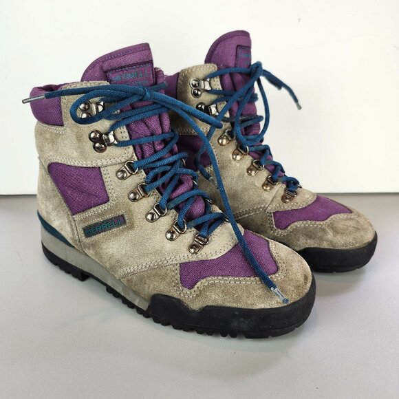 Merrell Spectrum Suede Lace Up Air Cushion Hiking Boots Size 8.5 - Picture 1 of 9